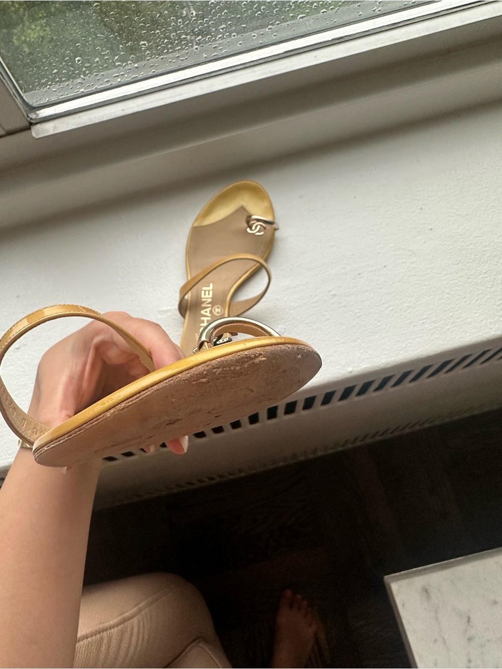 Chanel flat sandals cc logo - 38.5 - Picture 6 of 7